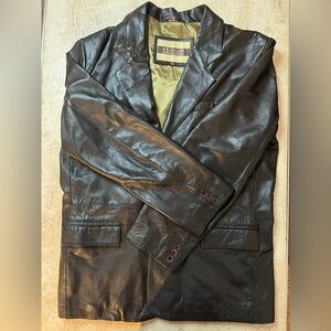 Excelled Men’s Collection Soft Leather Jacket Size 42 Regular